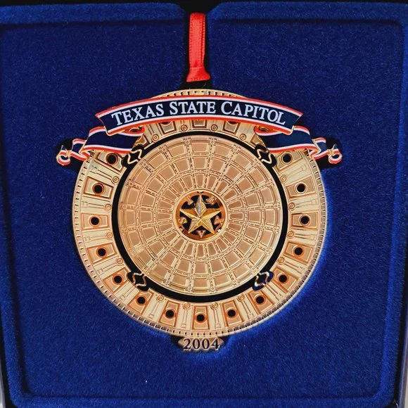 Texas State Capitol Interior Dome 2004 Christmas Holiday Ornament Collectible - Picture 2 of 12